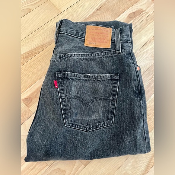 Levi’s 501 90s washed black W27 L30 - Picture 4 of 5